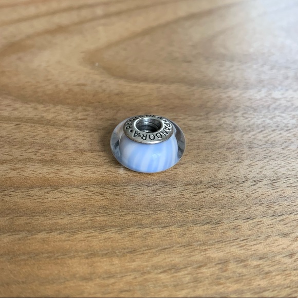 Pandora Murano Glass Blue & White Charm ✨ - Picture 1 of 1